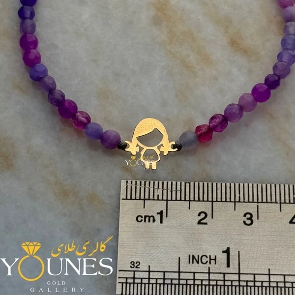 دستبند دختر بچه طلا لیزری